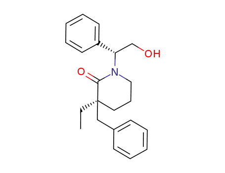 (3S)-3-benzyl-3-ethyl-1-[(1R)-2-hydroxy-1-phenylethyl]-2-piperidone