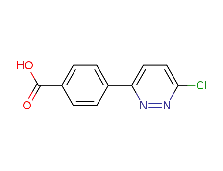 Molecular Structure of 845827-17-0 (4-(6-CHLORO-3-PYRIDAZINYL)BENZOIC ACID)
