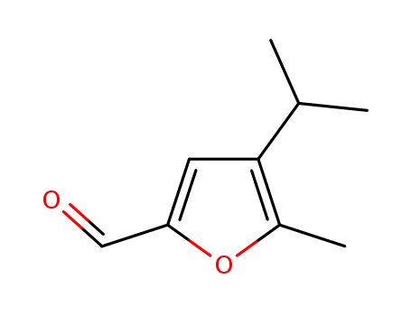 Molecular Structure of 1000993-65-6 (4-isopropyl-5-methylfuran-2-carbaldehyde)