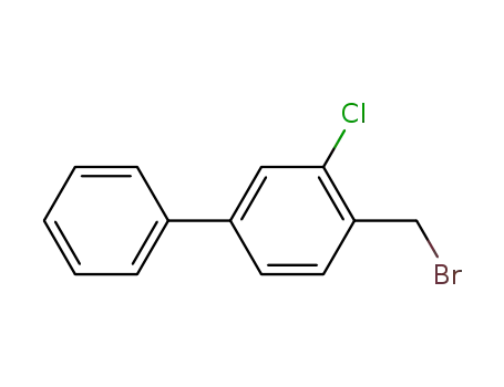 Molecular Structure of 92059-86-4 (2-chloro-4-phenylbenzyl bromide)