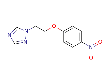 Molecular Structure of 210364-77-5 (1H-1,2,4-Triazole, 1-[2-(4-nitrophenoxy)ethyl]-)