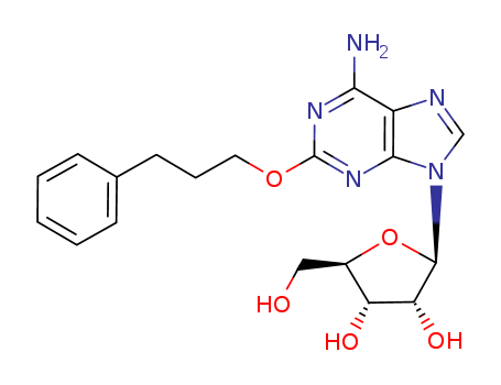 Adenosine, 2-(3-phenylpropoxy)-