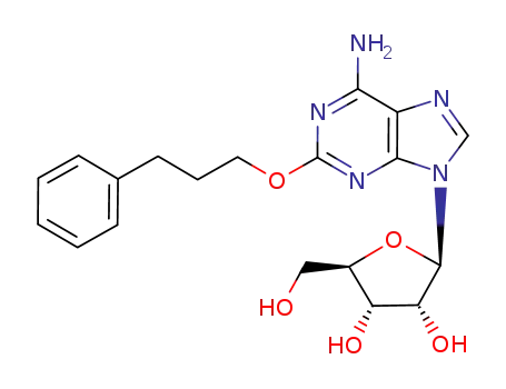 Adenosine, 2-(3-phenylpropoxy)-