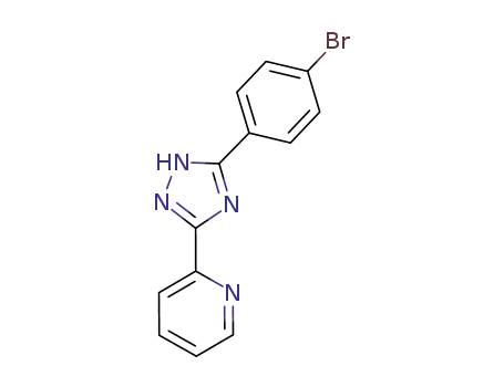 Molecular Structure of 76591-83-8 (2-(5-(4-bromophenyl)-4H-1,2,4-triazol-3-yl)pyridine)