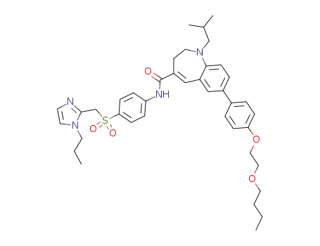 Molecular Structure of 497852-94-5 (7-[4-(2-butoxyethoxy)phenyl]-1-isobutyl-N-[4-[[(1-propylimidazol-2-yl)methyl]sulfonyl]phenyl]-2,3-dihydro-1-benzazepine-4-carboxamide)