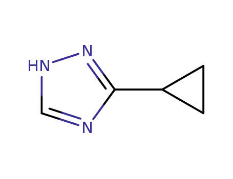 Molecular Structure of 1211390-33-8 (3-cyclopropyl-1H-1,2,4-triazole(SALTDATA: FREE))
