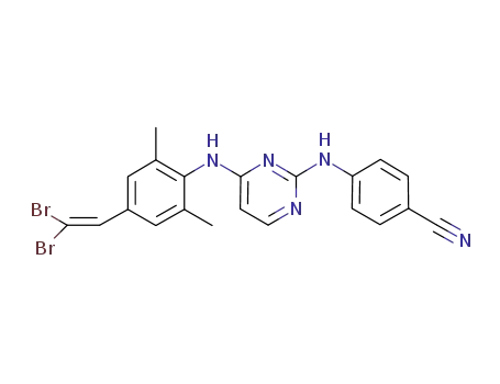 Molecular Structure of 500288-24-4 (C<sub>21</sub>H<sub>17</sub>Br<sub>2</sub>N<sub>5</sub>)