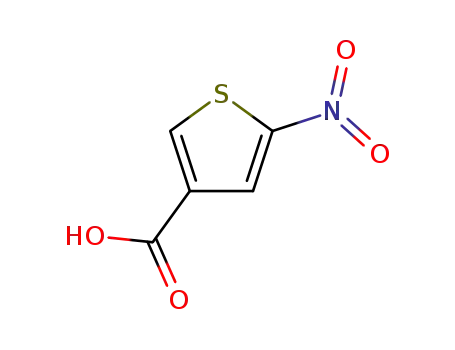 Molecular Structure of 40357-96-8 (2-NITROTHIOPHENE-4-CARBOXYLIC ACID)