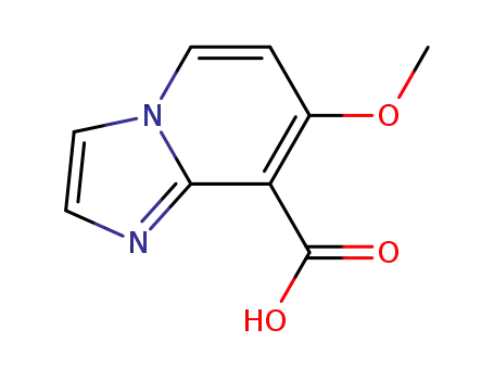 Molecular Structure of 834868-56-3 (Imidazo[1,2-a]pyridine-8-carboxylic acid, 7-methoxy-)