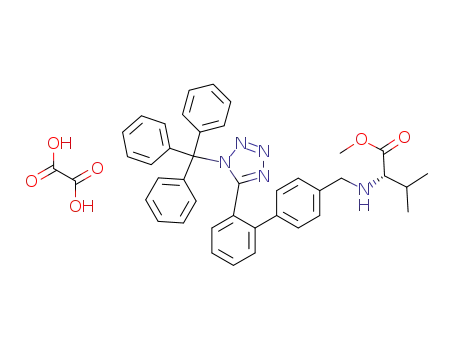 N-[[2'-(1-triphenylmethyltetrazol-5-yl)biphenyl-4-yl]methyl]valine methyl ester oxalate