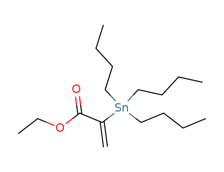 Molecular Structure of 123706-82-1 (2-Propenoic acid, 2-(tributylstannyl)-, ethyl ester)