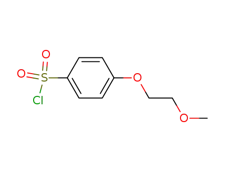 Molecular Structure of 204072-53-7 (4-(2-METHOXYETHOXY)BENZENESULFONYL CHLORIDE)