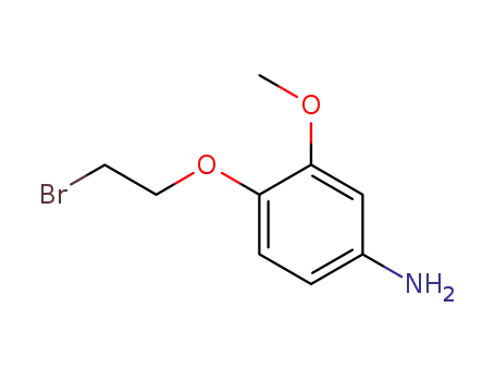 Molecular Structure of 842132-15-4 (Benzenamine, 4-(2-bromoethoxy)-3-methoxy-)