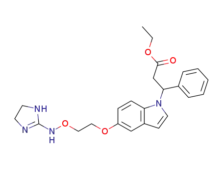 3-(5-{2-[N-(4,5-Dihydro-1H-imidazol-2-yl)-aminooxy]-ethoxy}-indol-1-yl)-3-phenyl-propionic acid ethyl ester