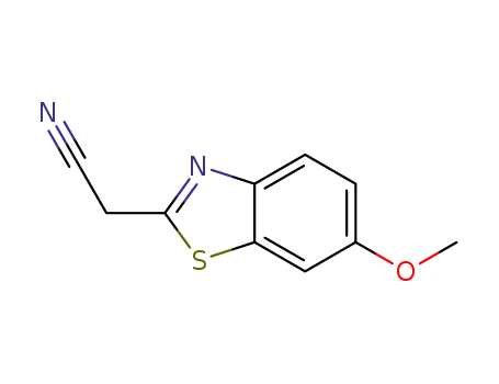 Molecular Structure of 64513-30-0 (2-Benzothiazoleacetonitrile,6-methoxy-(9CI))