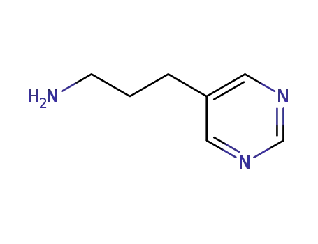 Molecular Structure of 112104-02-6 (5-Pyrimidinepropanamine (9CI))