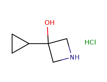 Molecular Structure of 848192-93-8 (3-cyclopropylazetidin-3-ol hydrochloride)