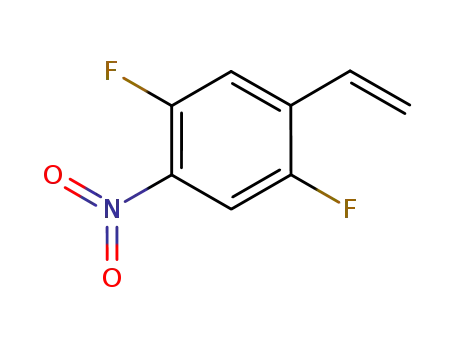 Molecular Structure of 853404-01-0 (Benzene, 1-ethenyl-2,5-difluoro-4-nitro-)