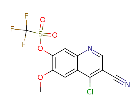 4-chloro-3-cyano-6-methoxyquinolin-7-yl trifluoromethanesulfonate