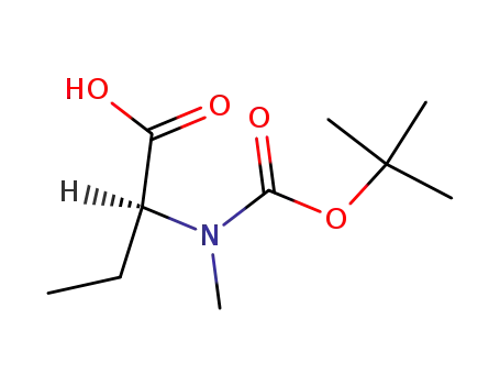 Molecular Structure of 101759-74-4 (N-Boc-(S)-2-(MethylaMino)butyric acid)