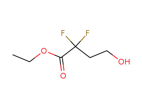 Molecular Structure of 88128-46-5 (Butanoic acid, 2,2-difluoro-4-hydroxy-, ethyl ester)