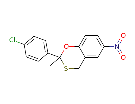 4H-1,3-Benzoxathiin, 2-(4-chlorophenyl)-2-methyl-6-nitro-