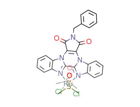 C<sub>29</sub>H<sub>27</sub>Cl<sub>2</sub>N<sub>5</sub>O<sub>4</sub>RuS<sub>2</sub>