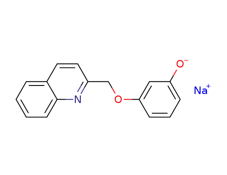 Phenol, 3-(2-quinolinylmethoxy)-, sodium salt