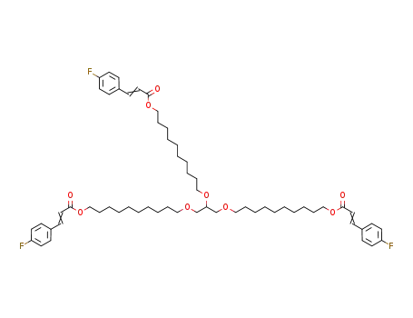 1,2,3-tris(10-[4-fluorophenylacryloyloxy]decyloxy)propane