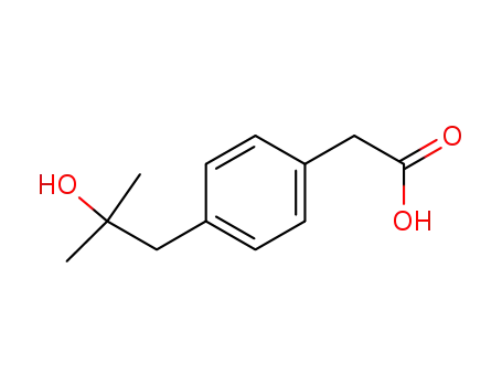 벤젠 아세트산, 4- (2- 하이드 록시 -2- 메틸 프로필)-(9CI)