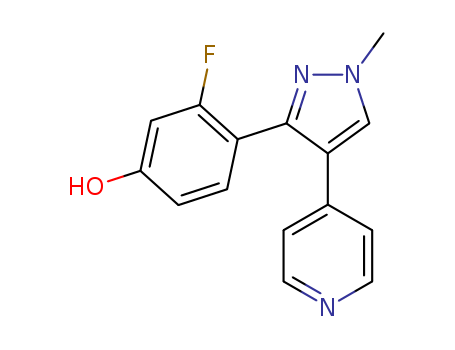 Phenol, 3-fluoro-4-[1-methyl-4-(4-pyridinyl)-1H-pyrazol-3-yl]-