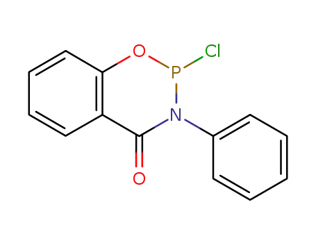 Molecular Structure of 15494-45-8 (4H-1,3,2-Benzoxazaphosphorin-4-one, 2-chloro-2,3-dihydro-3-phenyl-)