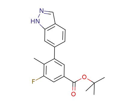1,1-dimethylethyl 3-fluoro-5-(1H-indazol-6-yl)-4-methylbenzoate