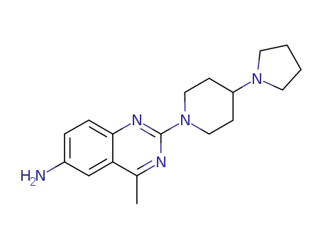4-methyl-2-(4-pyrrolidin-1-yl-piperidin-1-yl)-quinazolin-6-ylamine