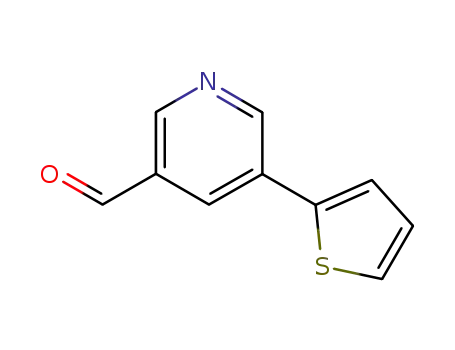 Molecular Structure of 342601-29-0 (5-(2-THIENYL)NICOTINALDEHYDE)