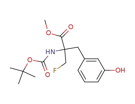methyl 2-tert-butoxycarbonylamino-2-(fluoromethyl)-3-(3-hydroxyphenyl)propanoate