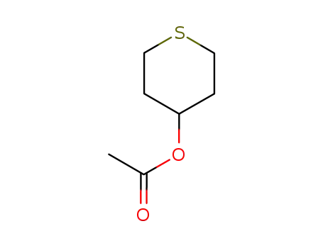 Molecular Structure of 40697-32-3 (tetrahydro-2H-thiopyran-4-yl acetate)