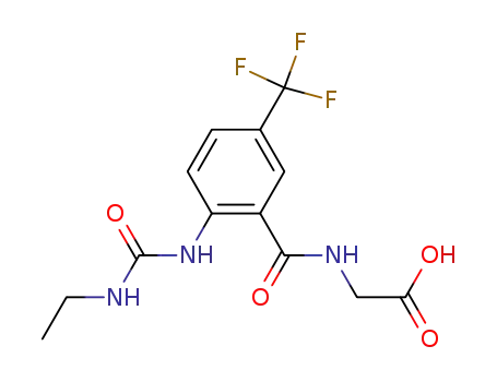 Molecular Structure of 604765-68-6 (Glycine, N-[2-[[(ethylamino)carbonyl]amino]-5-(trifluoromethyl)benzoyl]-)