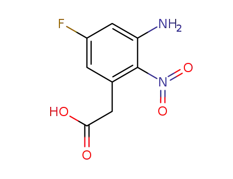 3-amino-5-fluoro-2-nitro phenyl acetic acid
