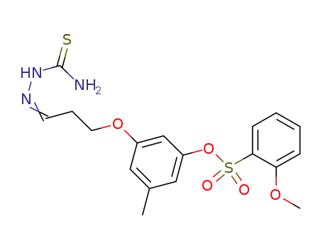 3-[3-(2-methoxyphenylsulfonyloxy)-5-methylphenoxy]propionaldehyde thiosemicarbazone