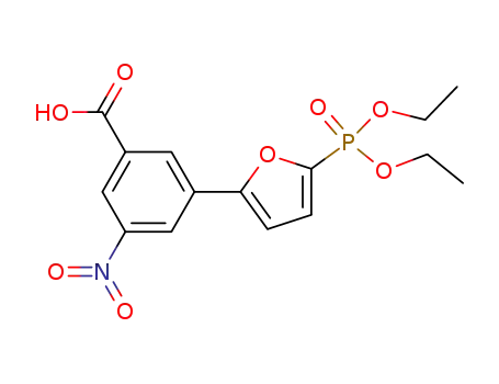 1-nitro-3-carboxy-5-(diethyl 2-phosphonofuran-5-yl)benzene