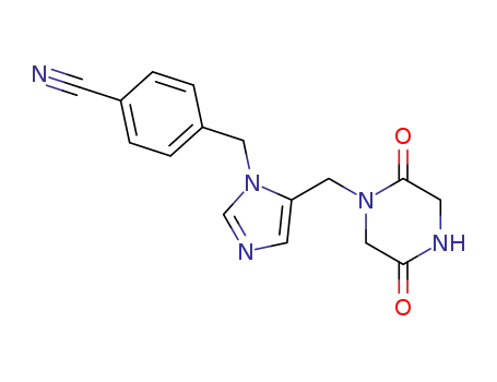 1-[1-(4-cyanobenzyl)-5-imidazolylmethyl]-piperazine-2,5-dione
