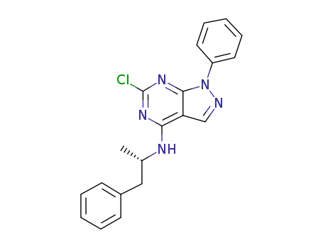 (S)-N-(1-methyl-2-phenylethyl)-1-phenyl-6-chloro-1H-pyrazolo[3,4-d]pyrimidin-4-amine