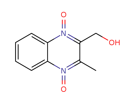 Molecular Structure of 16915-79-0 (MEQUINDOX [2-ACETYL-3-METHYLQUINOXALINEDIUM-1,4-DIOLATE])
