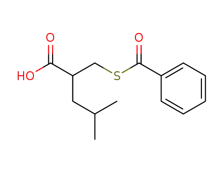 Pentanoic acid, 2-[(benzoylthio)methyl]-4-methyl-