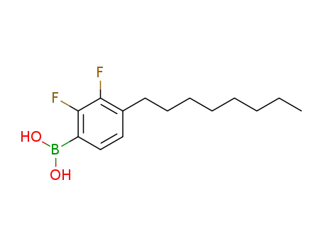 Molecular Structure of 147223-24-3 (Boronic acid, (2,3-difluoro-4-octylphenyl)-)