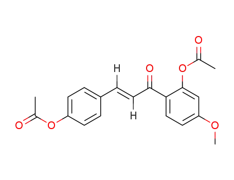 2-Propen-1-one,
1-[2-(acetyloxy)-4-methoxyphenyl]-3-[4-(acetyloxy)phenyl]-