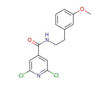 Molecular Structure of 192633-74-2 (4-Pyridinecarboxamide, 2,6-dichloro-N-[2-(3-methoxyphenyl)ethyl]-)