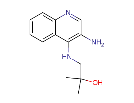 Molecular Structure of 129655-59-0 (1-[(3-amino-4-quinolinyl)amino]-2-methyl-2-propanol)