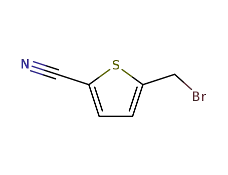 Molecular Structure of 134135-41-4 (5-(BROMOMETHYL)THIOPHENE-2-CARBONITRILE)